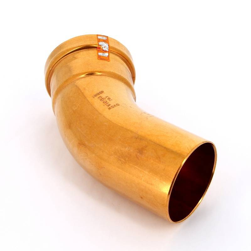 Угол-вставка 45° пресс Viega Profipress XL 76.1 мм медь 476939