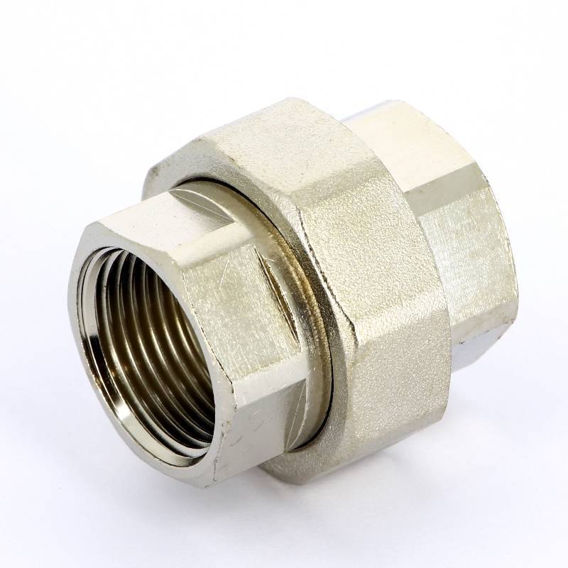 Разъемное соединение Uni-Fitt 1 ВР-ВР с прокладкой O-ring никелированное 655N4000