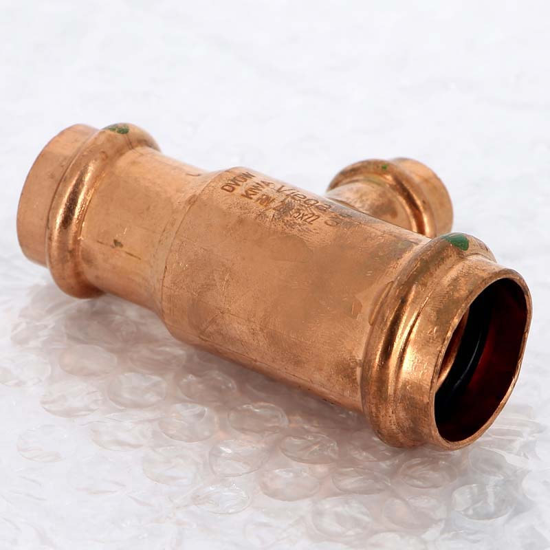 Тройник пресс медный Viega Profipress 28x15x22 мм 324841