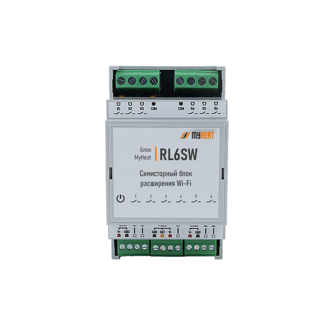 Релейный блок расширения MyHeat MH-EX-RL6SW WiFi MH-EX-RL6SW