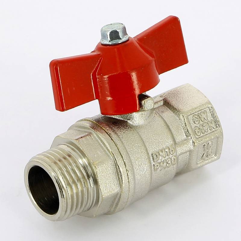 Кран шаровой Uni-Fitt VIVO 1/2 НВ бабочка 101T2000