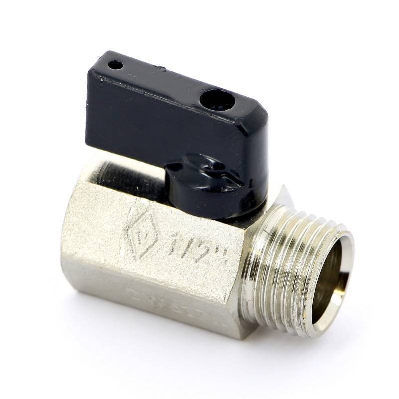 Кран шаровой мини Bugatti Kansas 805 1/2x15 нр-вн флажок 08050021