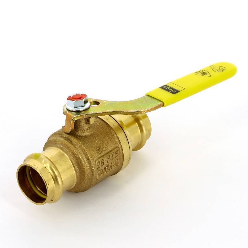 Кран шаровой пресс газовый Viega Profipress G бронза 28 мм 492885