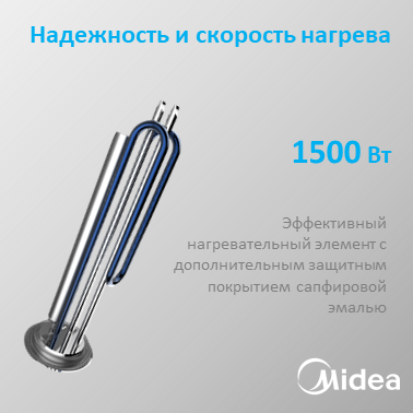Водонагреватель накопительный Midea MWH-5015-HRE 50 л MWH-5015-HRE