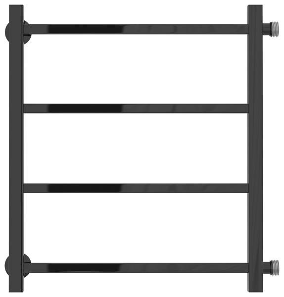 Полотенцесушитель водяной Стилье Версия-КБ 50x50 см черный 17630-5050