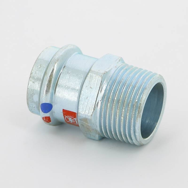 Муфта пресс с наружной резьбой Viega Prestabo 28х1 оцинкованная сталь Labs-free 715007