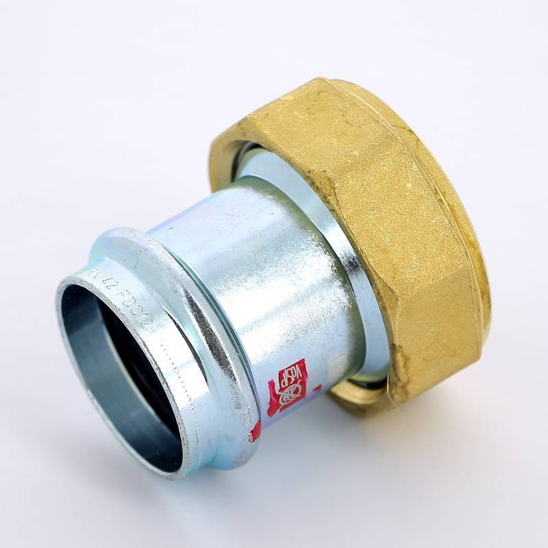 Муфта пресс Viega Prestabo с накидной гайкой 42х2 оцинкованная сталь 601126