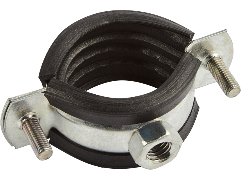 Хомут трубный MasterProf 1 1/4 39-46 мм M8 с резиновым профилем и гайкой 1293468