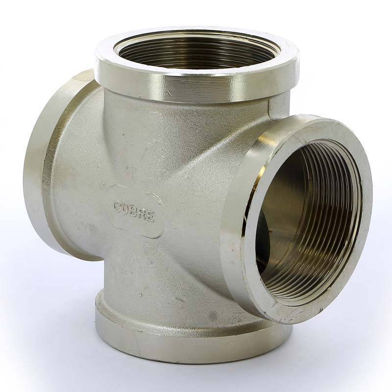 Крестовина латунная никелированная Tiemme 2 ВР 1500557