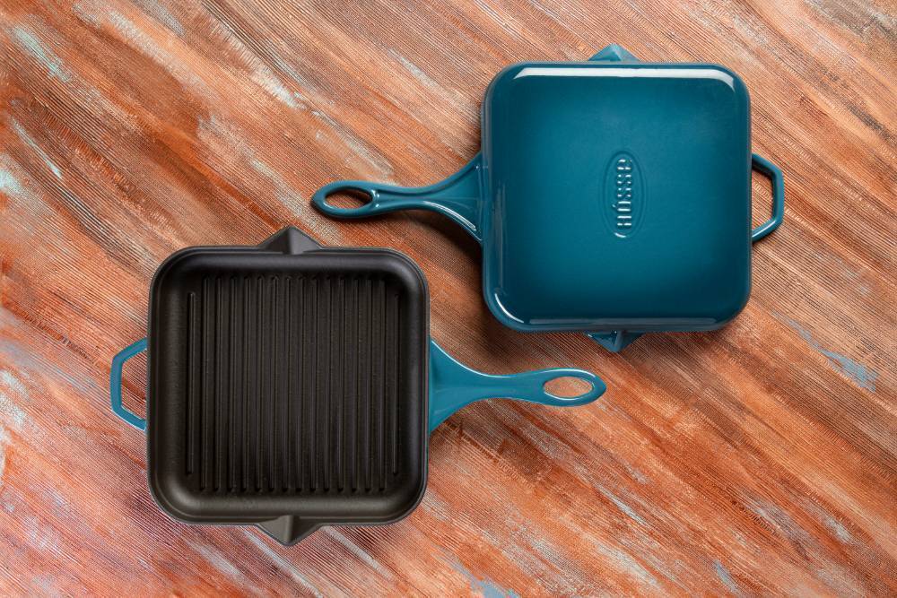 Сковорода-гриль квадратная Hascevher GTV 2828 Blue 28х28 см A858028