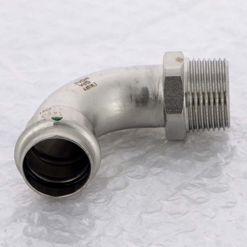 Угол пресс-Н нержавеющая сталь Viega Sanpress Inox 28x1 436933