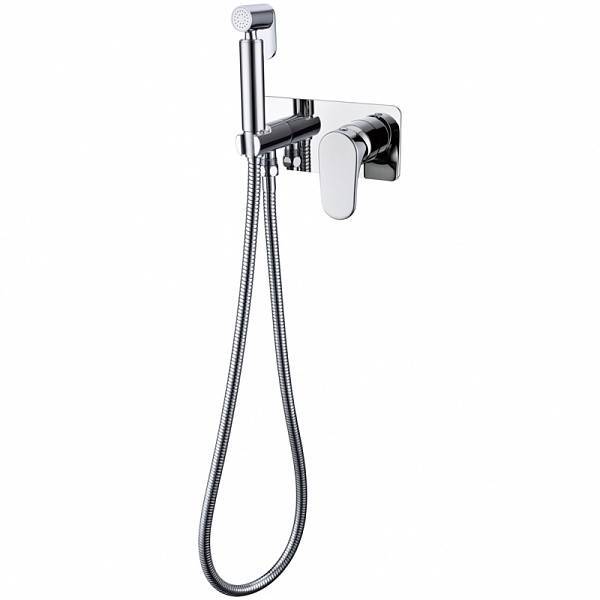 Гигиенический душ встраиваемый Boheme Spectre со смесителем хром 457-CR