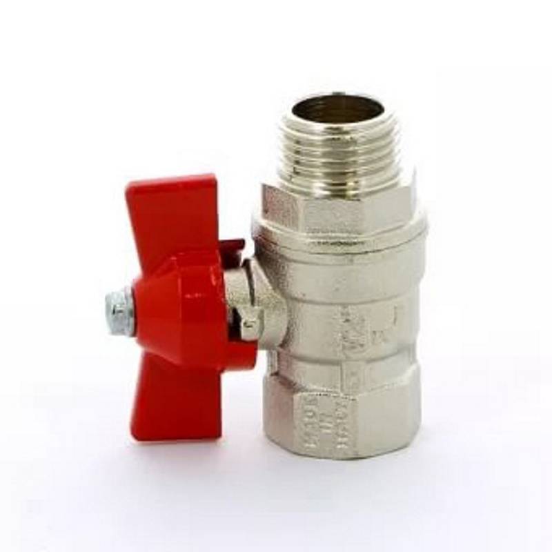 Кран шаровой Uni-Fitt VIVO 1/2 НВ бабочка 101T2000