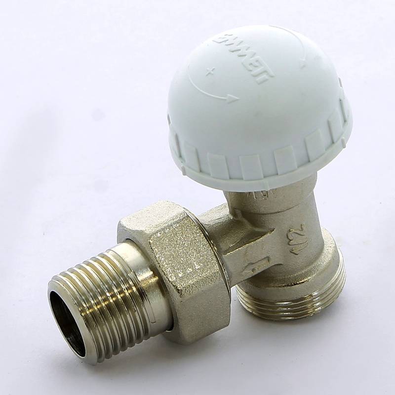 Вентиль радиаторный обратный угловой EMMETI Poker 1/2хM24 01350342