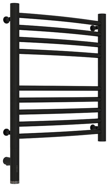 Полотенцесушитель электрический Сунержа Богема 3.0 выгнутая 400x500 мм левый матовый черный 31-5802-5040