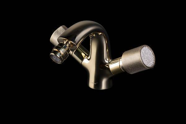 Смеситель для биде Boheme Royal Cristal золото 296-Royal/CRST