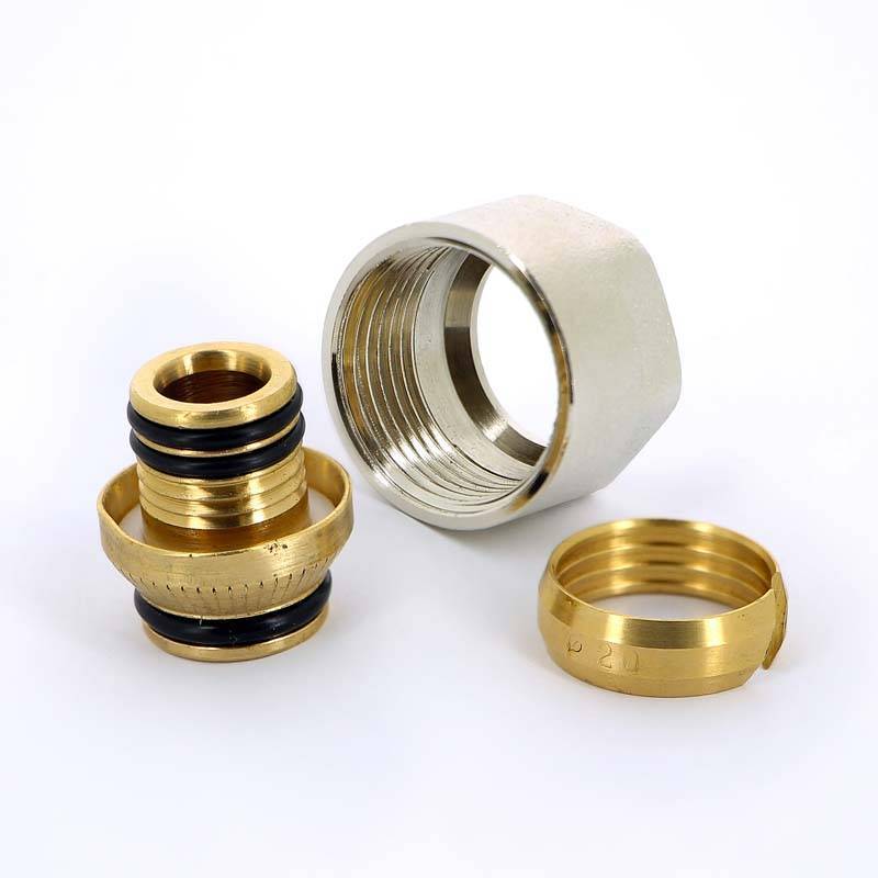 Соединитель обжимной Watts никелированный евроконус 20х3/4 10000989