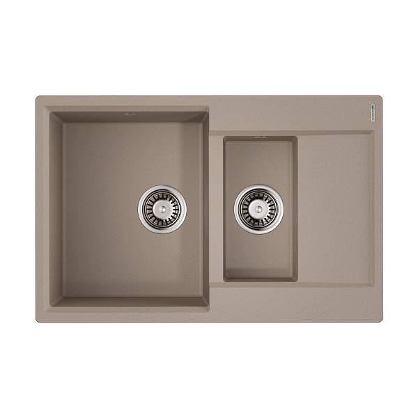 Кухонная мойка Omoikiri Daisen 78-2-SA Artgranit 78х51 см бежевый 4993417