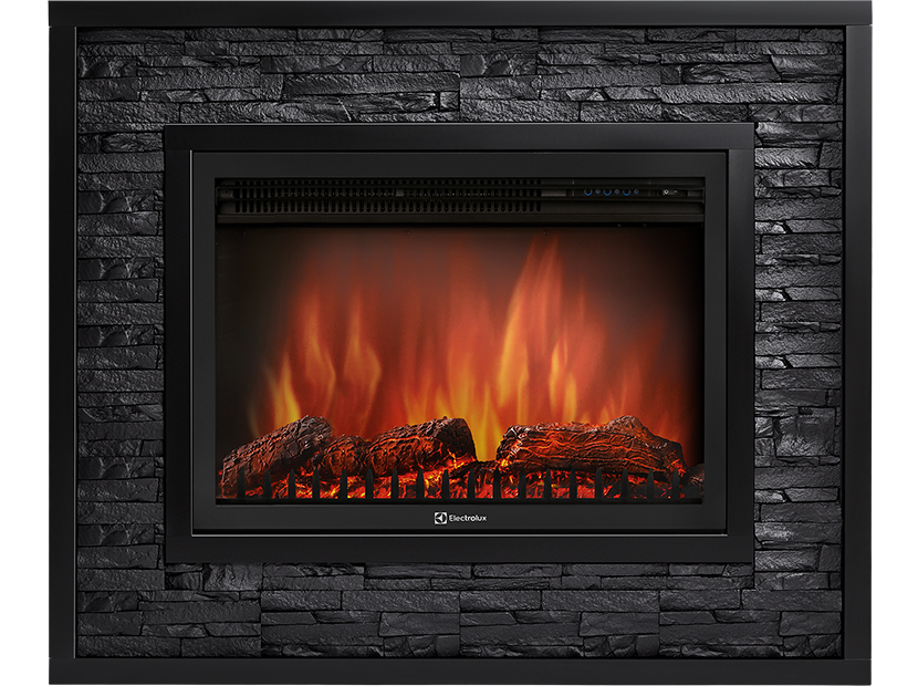 Портал для электрокамина Firelight Loft 30 черный камень черная эмаль НС-1199827
