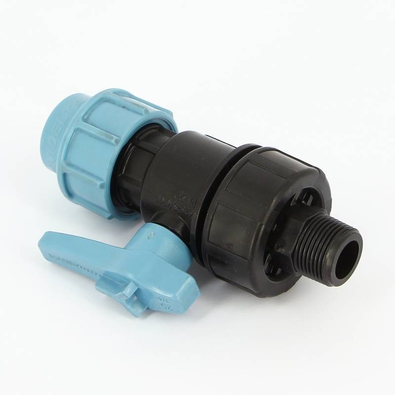 Кран для труб ПНД Unidelta НВ 3/4 полипропилен PP-B 1075003003001