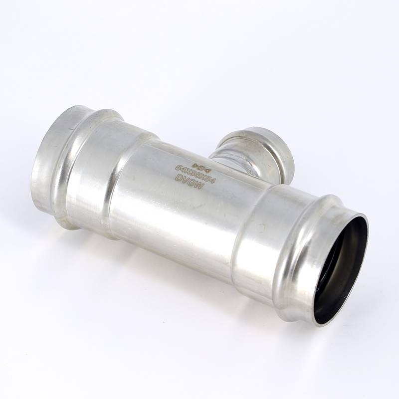 Тройник пресс IBP >B< Press Inox 54х35х54 мм нержавеющая сталь PS5130 0543554