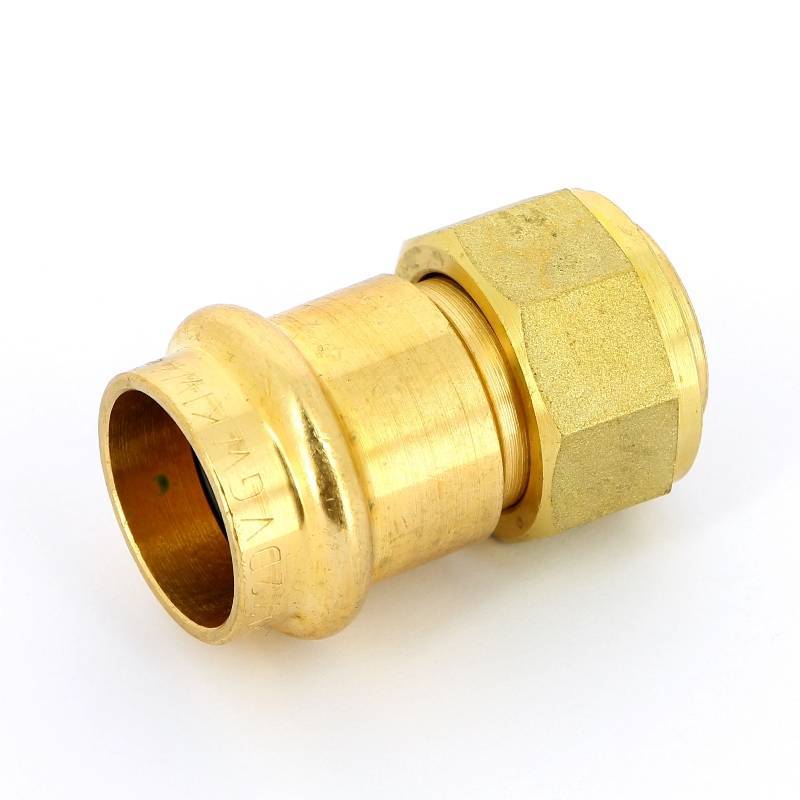 Муфта пресс IBP >B< Press 22 мм х 3/4 с накидной гайкой бронза P4355 02206000