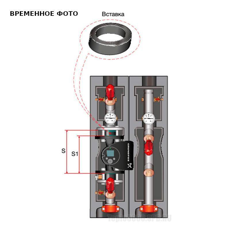Вставка под насос 220 мм для Meibes FL-UK/MK DN40 M45102.015