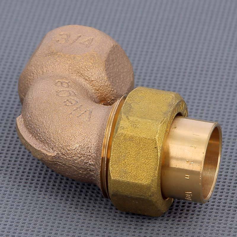 Угол с разъемным соединением пайка-В Viega 22х3/4 коническое уплотнение 107338