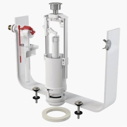Выпускной комплект Alcaplast со стоп-кнопкой и впускным механизмом A16 1/2 хром SA2000K 1/2