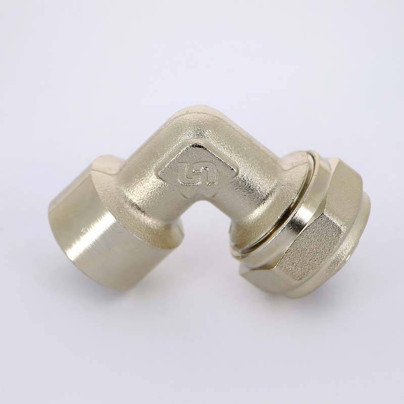 Угольник обжимной Uni-Fitt никелированный 20х1/2 ВР 664N7200