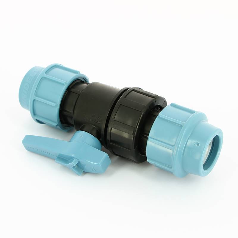 Кран шаровый компрессионный Unidelta 32x32 ПНД 1070032000001