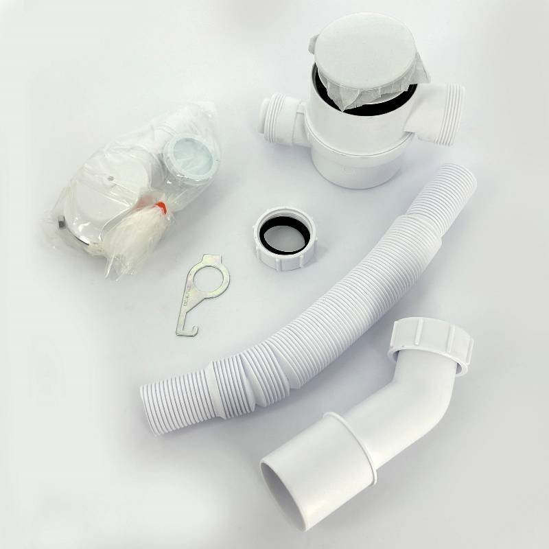 Слив-перелив для ванны McAlpine L=330-700 мм раздвижной выход 40/50 мм белый MRB11-WH