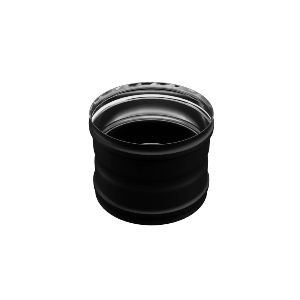 Адаптер дымохода Ferrum ММ AISI 430 0.8 мм эмаль черный Ø150 мм Af6122