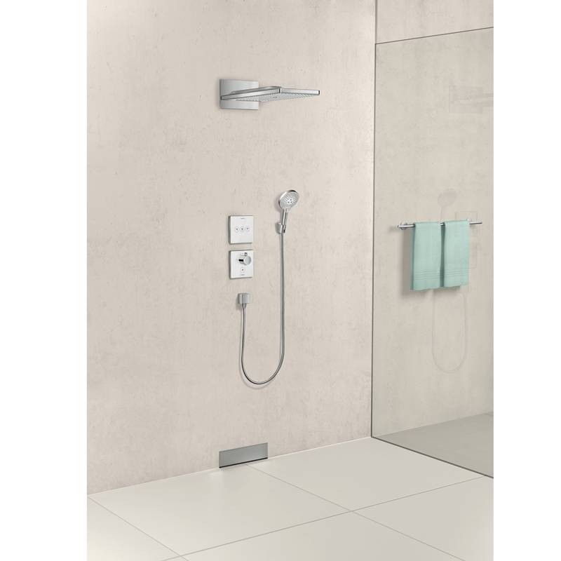 Шланговое подсоединение Hansgrohe FixFit Square с клапаном хром 26455000