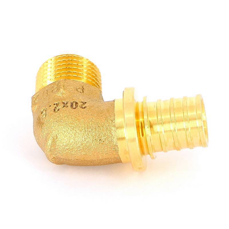 Угольник с наружной резьбой REHAU Rautitan RX+ 20 x 1/2 бронза 366089