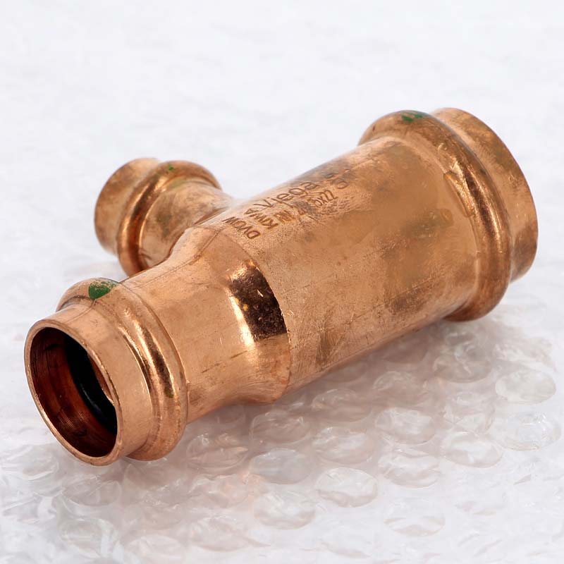 Тройник пресс медный Viega Profipress 28x15x22 мм 324841