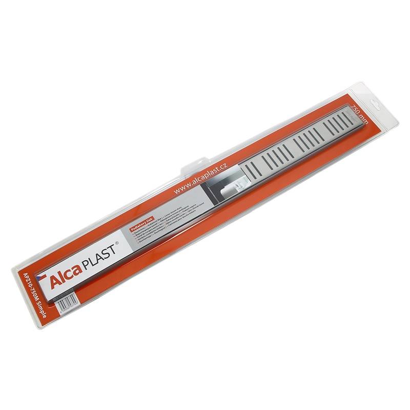 Душевой лоток Alca APZ10 Simple 850 мм с решеткой нержавеющая сталь AG100401850