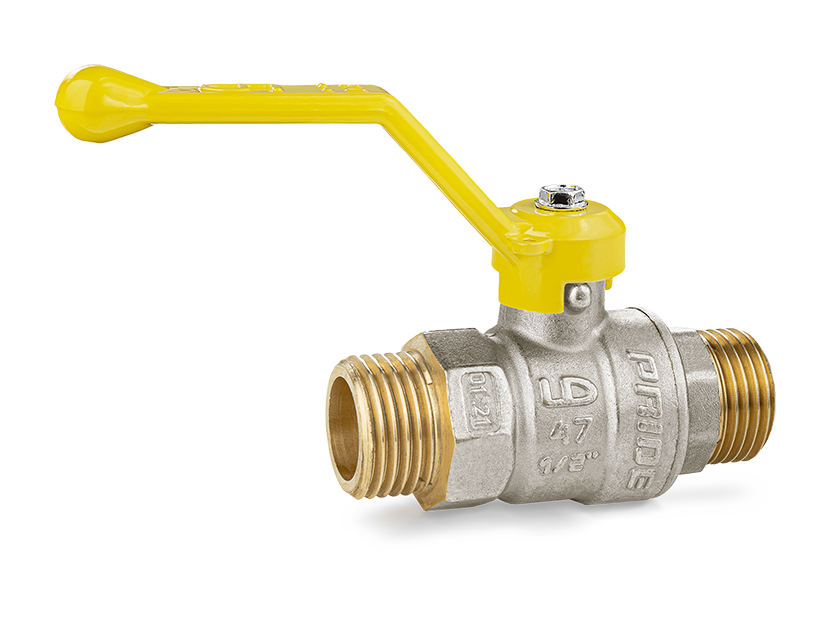 Кран шаровой для газа LD Pride 47.20.Н-Н.Р.GAS Ду 20 НР-НР рычаг 47.20.Н-Н.Р.GAS