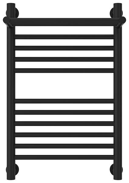 Полотенцесушитель водяной Сунержа Богема+ с 1 полкой 400x600 мм матовый черный 31-0223-6040