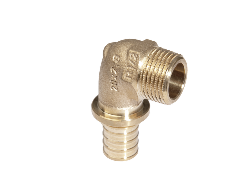 Угольник-переходник Rehau RAUTITAN RX+ 25-R 3/4 НР бронза 14563461001