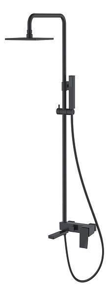 Душевая стойка с верхним душем Boheme Q 15х36х92 см черный 148-BB.2