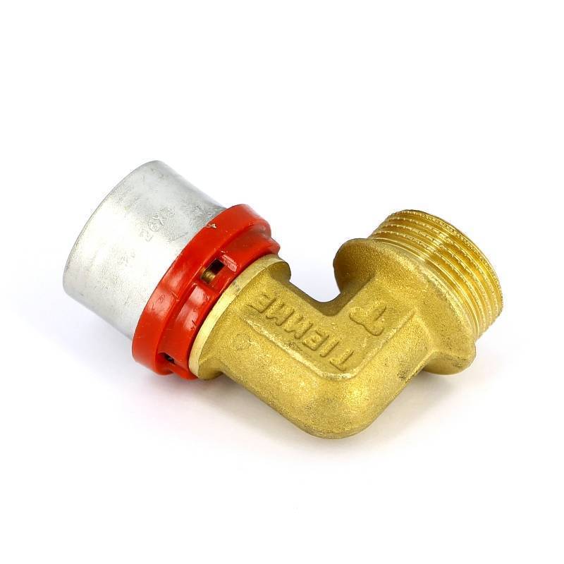 Угольник пресс с наружной резьбой Tiemme COMPACT 26 x 3/4 1660025