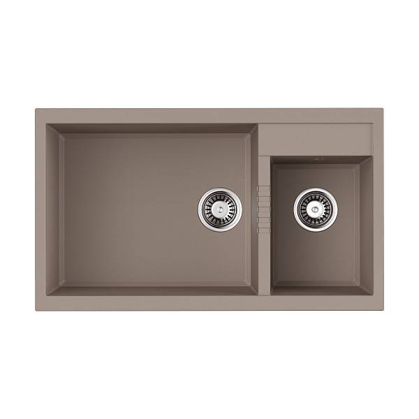 Кухонная мойка Omoikiri Tedori 86-2-LB-SA 86x50 см бежевый 4993934