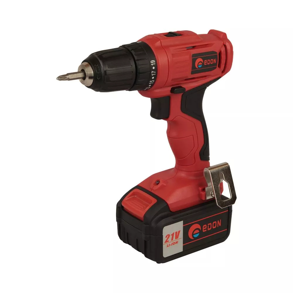 Дрель-шуруповерт аккумуляторная Edon OAF21-AD