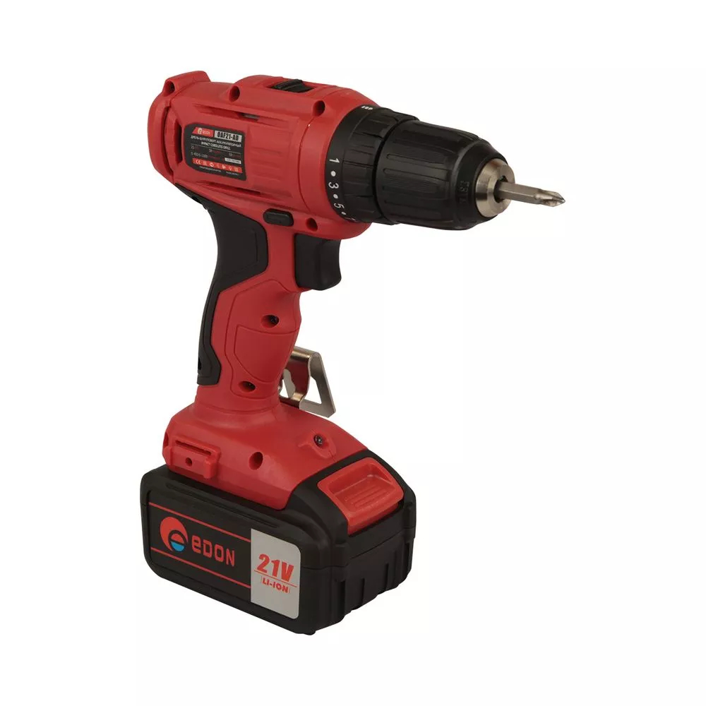 Дрель-шуруповерт аккумуляторная Edon OAF21-AD