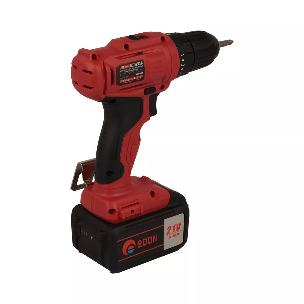 Дрель-шуруповерт аккумуляторная Edon OAF21-AD