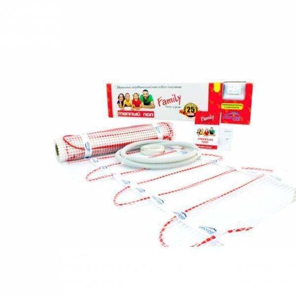 Нагревательный мат двухжильный Обогрев Люкс Family 750 Вт 5.0 м² МЛФ-750-5,0