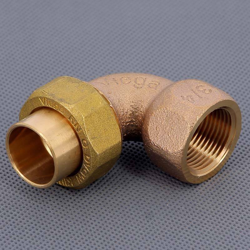 Угол с разъемным соединением пайка-В Viega 22х3/4 коническое уплотнение 107338