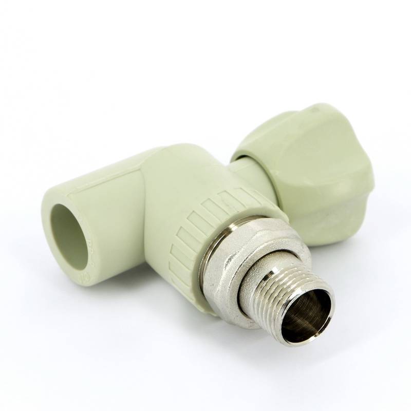 Кран для радиаторов шаровой FV-PLAST угловой сварка-НР с разъемным соединением 20x1/2 A315020000