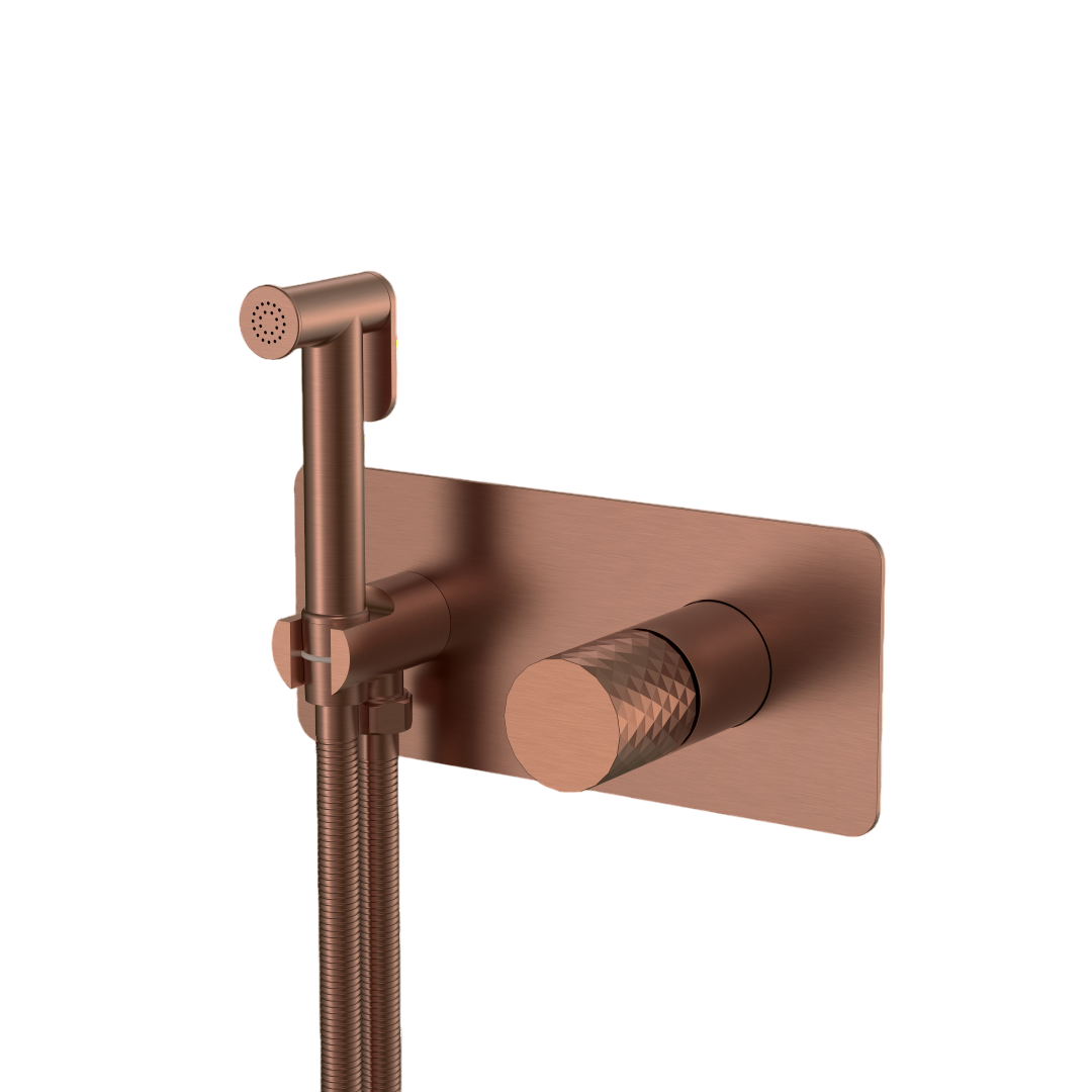 Гигиенический душ Boheme Stick со шлангом 150 см и внутренней частью brushed bronze 127-BRB